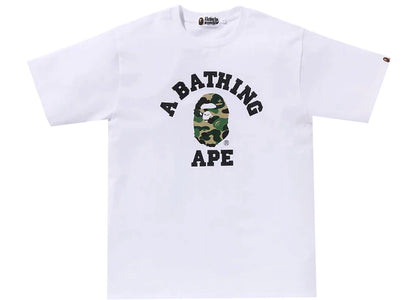 BAPE ABC Camo College Organic Cotton Tee White/Green - product view 2