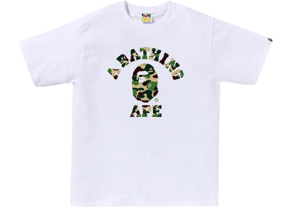 BAPE ABC Camo College (SS25) Tee White/Green