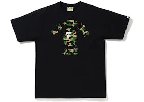 BAPE ABC Camo College Tee (SS21) Black/Green - vue 360