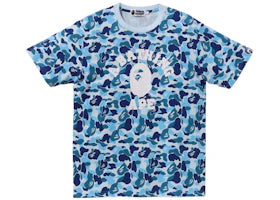 BAPE ABC Camo College Tee Blue
