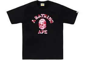BAPE ABC Camo College Tee (FW25) Black/Pink