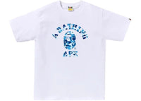BAPE ABC Camo College Tee (FW25) White/Blue