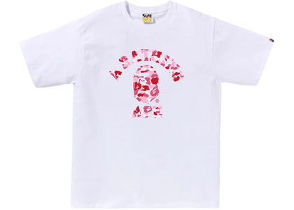 BAPE ABC Camo College Tee (FW25) White/Pink - product view 2