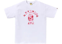 BAPE ABC Camo College Tee (FW25) White/Pink