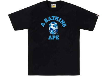 BAPE ABC Camo College Tee (SS25) Black/Blue - authentic BAPE product
