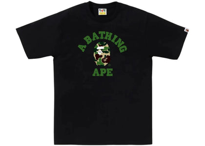 BAPE ABC Camo College Tee (SS25) Black/Green - authentic BAPE product