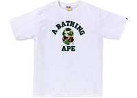 BAPE ABC Camo College Tee (SS25) Weiß/Grün
