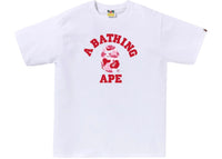 BAPE ABC Camo College Tee (SS25) White/Pink