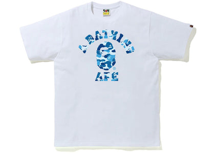 BAPE ABC Camo College Tee (SS21) White/Blue