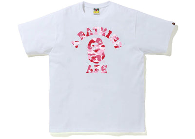 BAPE ABC Camo College Tee (SS21) White/Pink