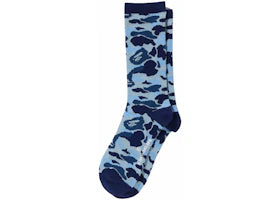 BAPE ABC Camo Jacquard Socks Blue - authentic BAPE product