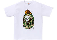 BAPE ABC Camo Milo On Big Ape Tee (SS25) White/Green