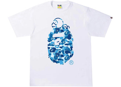 BAPE ABC Camo Milo On Big Ape Tee White/Blue