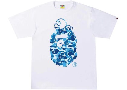 BAPE ABC Camo Milo On Big Ape Tee White/Blue - authentic BAPE product