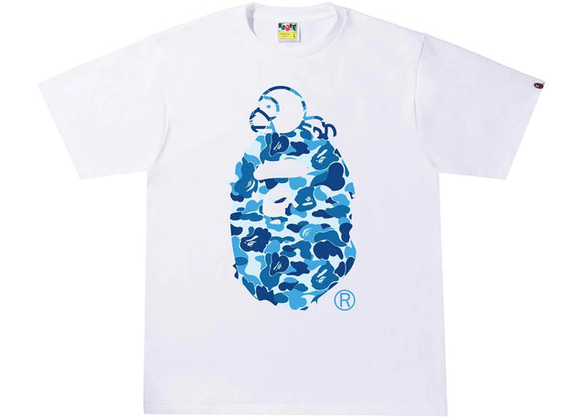 BAPE ABC Camo Milo On Big Ape Tee White/Blue