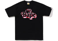 BAPE ABC Camo Milo on Bape Tee Black Pink