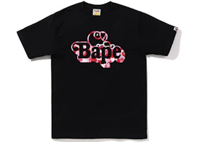 BAPE ABC Camo Milo on Bape Tee Black Pink