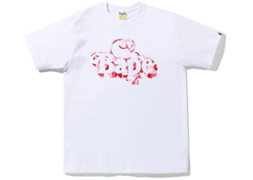 BAPE ABC Camo Milo on Bape Tee White Pink