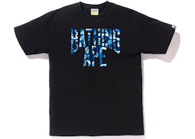 BAPE ABC Camo NYC Logo Tee Black Blue - vue 360