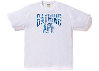 BAPE ABC Camo NYC Logo Tee White Blue