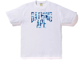 BAPE ABC Camo NYC Logo Tee White Blue