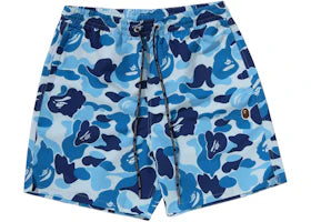 BAPE ABC Camo One Point Relaxed Fit Water Shorts Blue