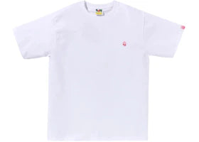 BAPE ABC Camo One Point Tee White/Pink