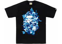 BAPE ABC Camo Rebuild Big Ape Head Tee Black/Blue
