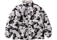 BAPE ABC Camo Reversible Down Jacket Gray