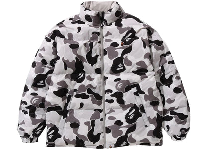 BAPE ABC Camo Reversible Down Jacket Gray - apparel view 2