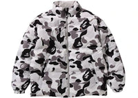 BAPE ABC Camo Reversible Down Jacket Gray