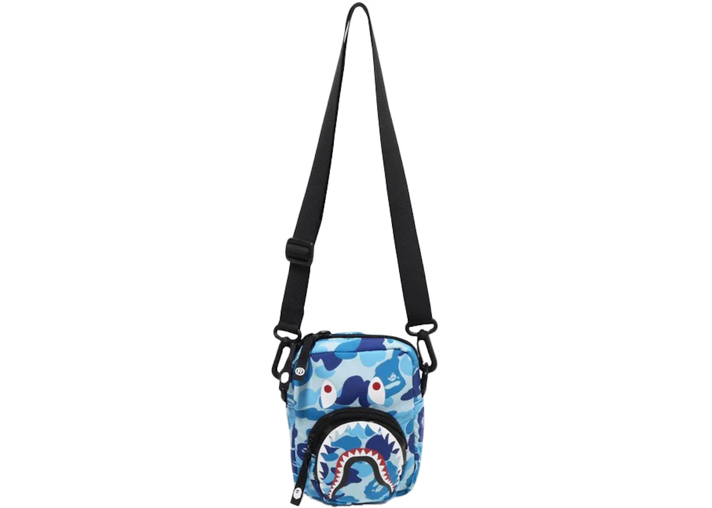 BAPE ABC Camo Shark Mini Bag Blue - vue 360