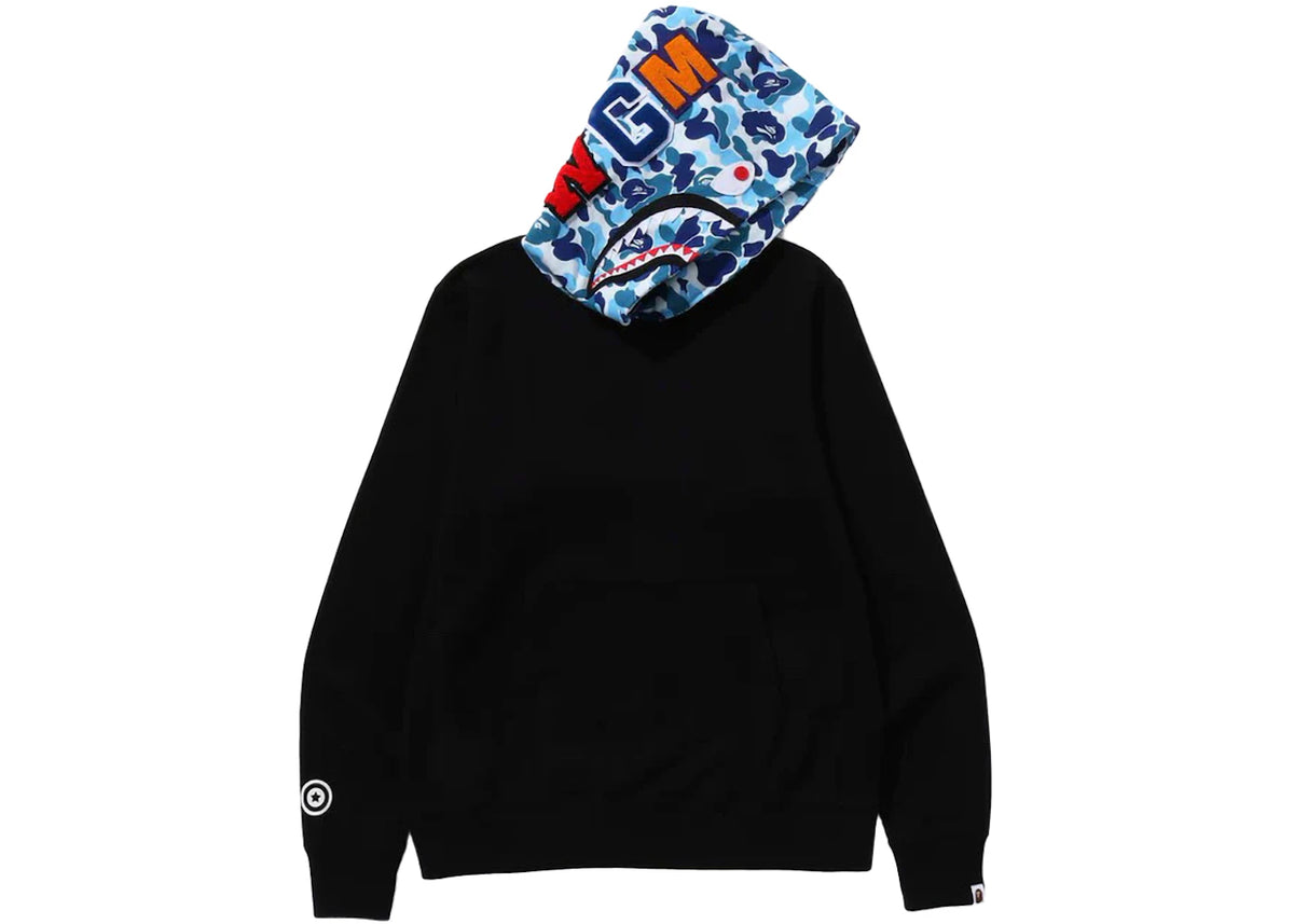 BAPE ABC Camo Shark Pullover Hoodie Black - vue secondaire A
