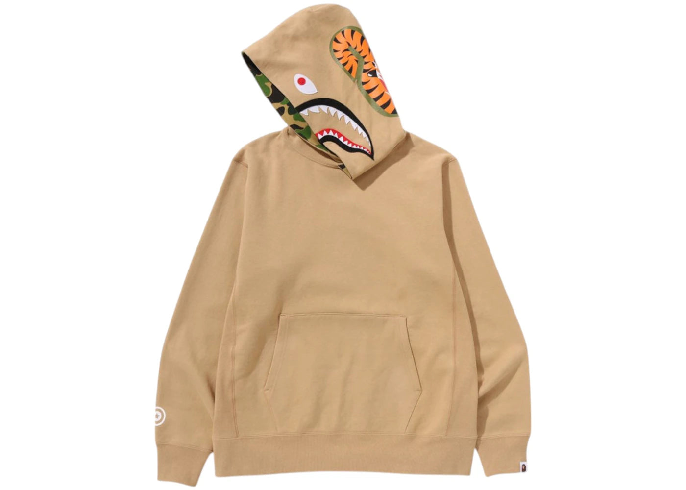 BAPE ABC Camo Shark Pullover Hoodie (SS25) Beige - vue secondaire B