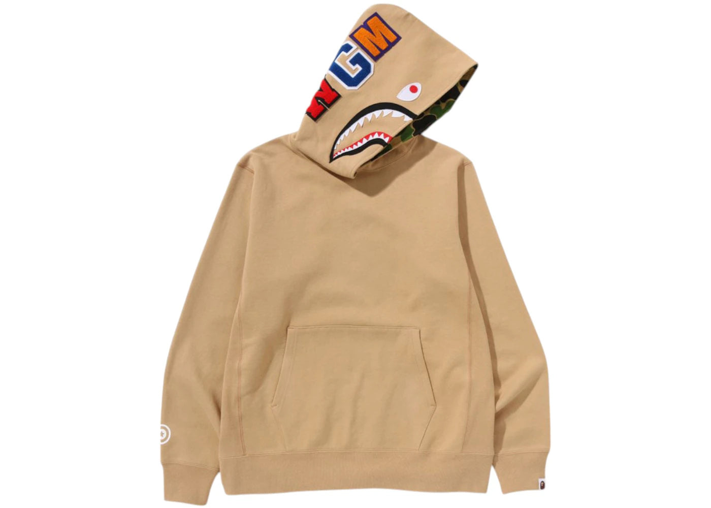 BAPE ABC Camo Shark Pullover Hoodie (SS25) Beige - vue secondaire A