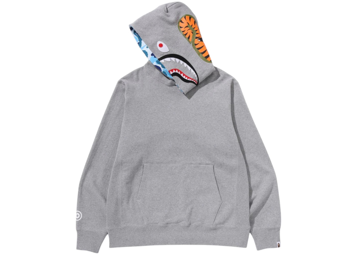 BAPE ABC Camo Shark Pullover Hoodie (SS25) Gray - vue secondaire B