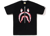 BAPE ABC Camo Shark Silver Zip Tee Black/Pink