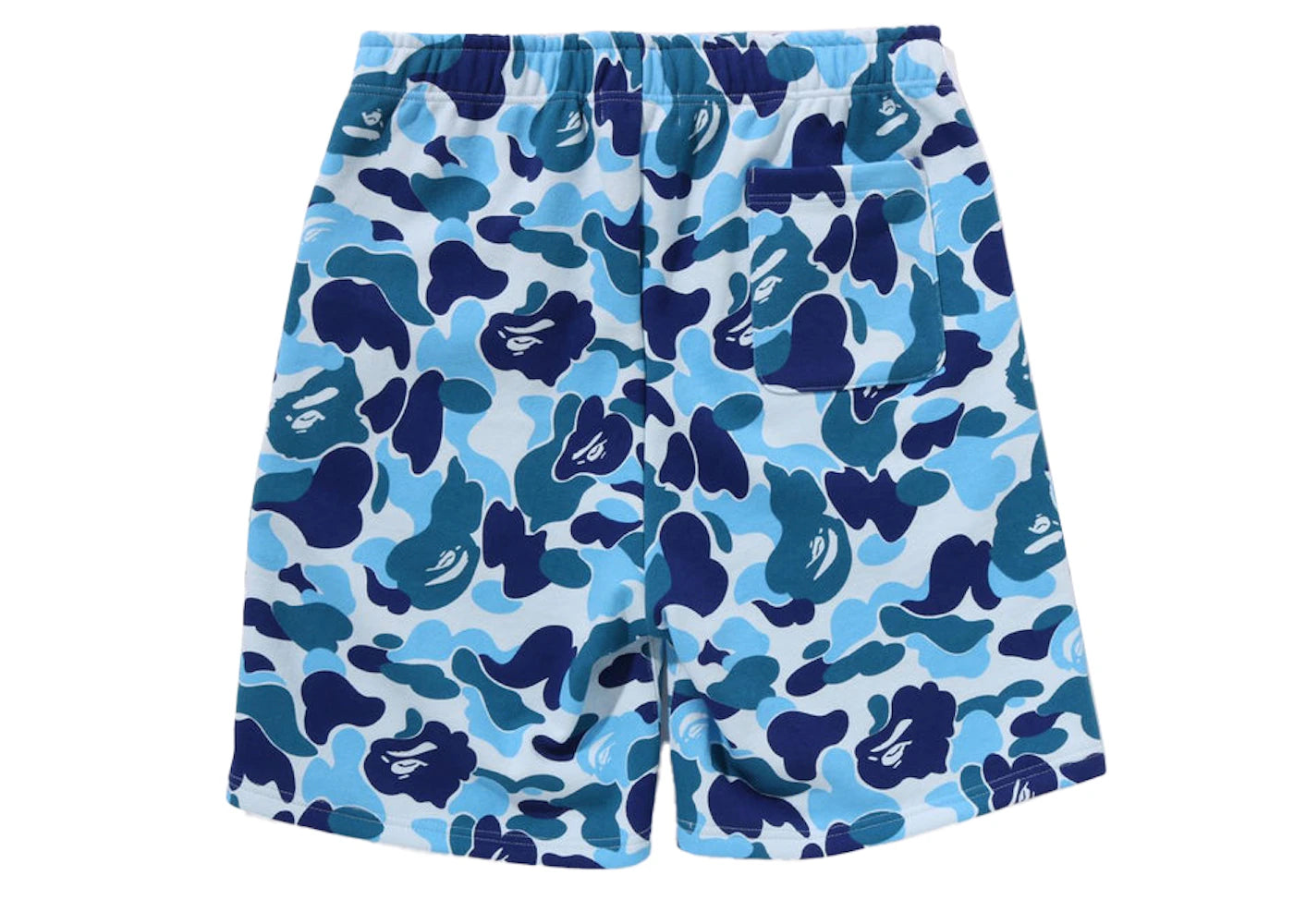 BAPE ABC Camo Shark Sweat Shorts Blue - vue secondaire A
