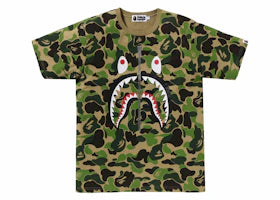 BAPE ABC Camo Shark Tee Green - vue 360