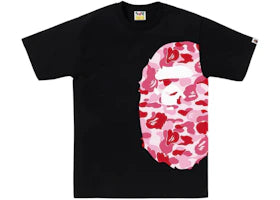 BAPE ABC Camo Side Big Ape Head Tee (FW25) Black/Pink - vue 360
