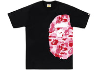BAPE ABC Camo Side Big Ape Head Tee (FW25) Black/Pink