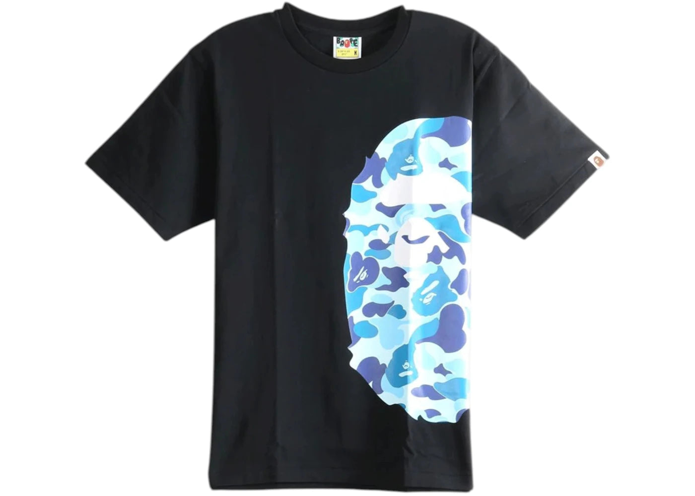BAPE ABC Camo Side Big Ape Head Tee (SS26) Black/Blue - vue secondaire A