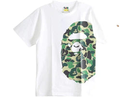 BAPE ABC Camo Side Big Ape Head Tee (SS26) White/Green