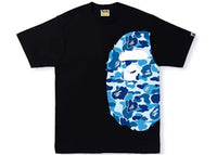 BAPE ABC Camo Side Big Ape Head Tee Black/Blue