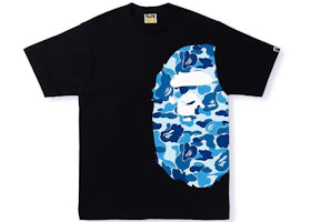 BAPE ABC Camo Side Big Ape Head Tee Black/Blue