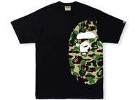 BAPE ABC Camo Side Big Ape Head Tee Black/Green