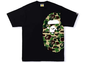 BAPE ABC Camo Side Big Ape Head Tee Black/Green