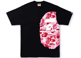 BAPE ABC Camo Side Big Ape Head Tee Black Pink