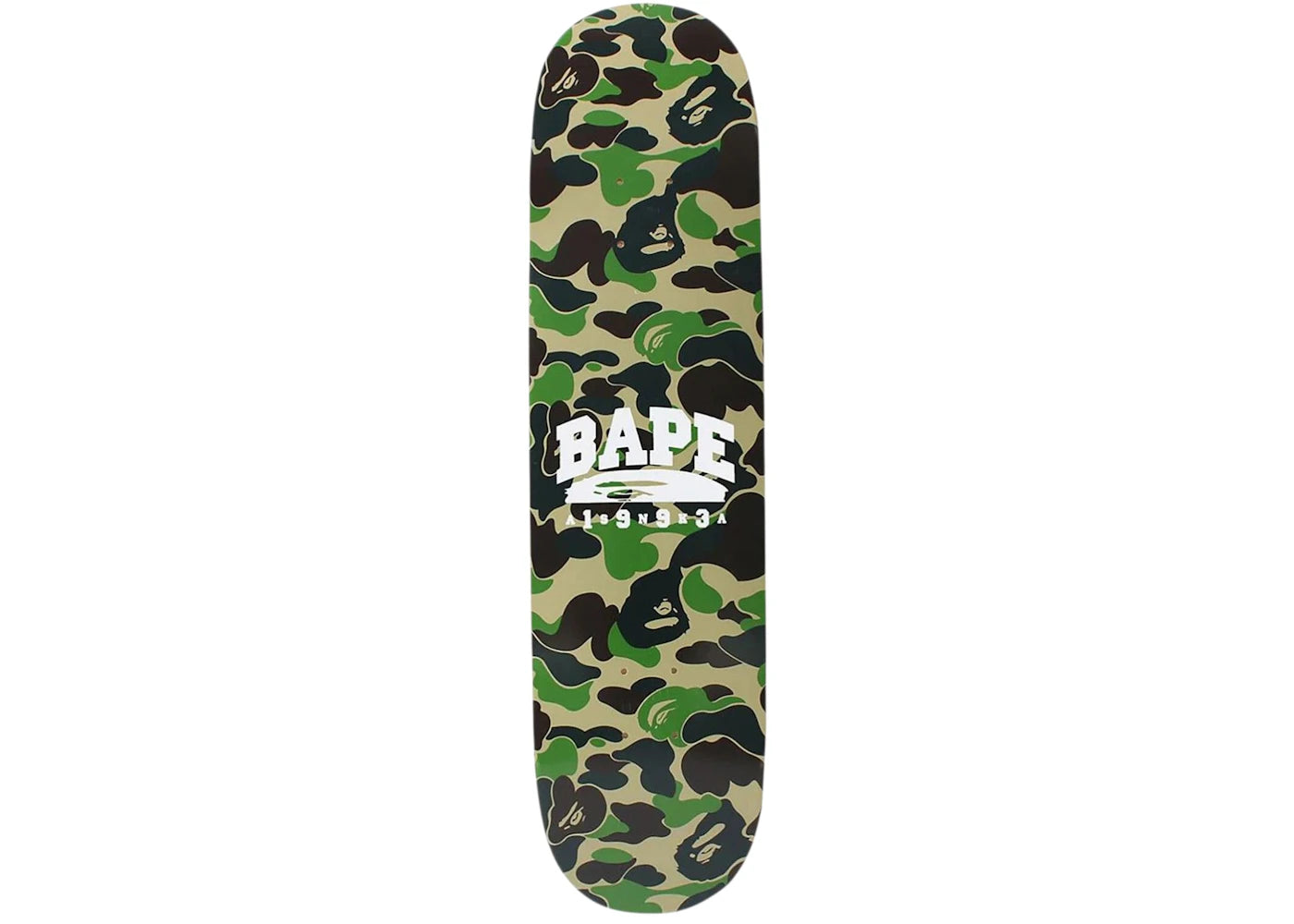 BAPE ABC Camo Skateboard Deck Green - vue 360