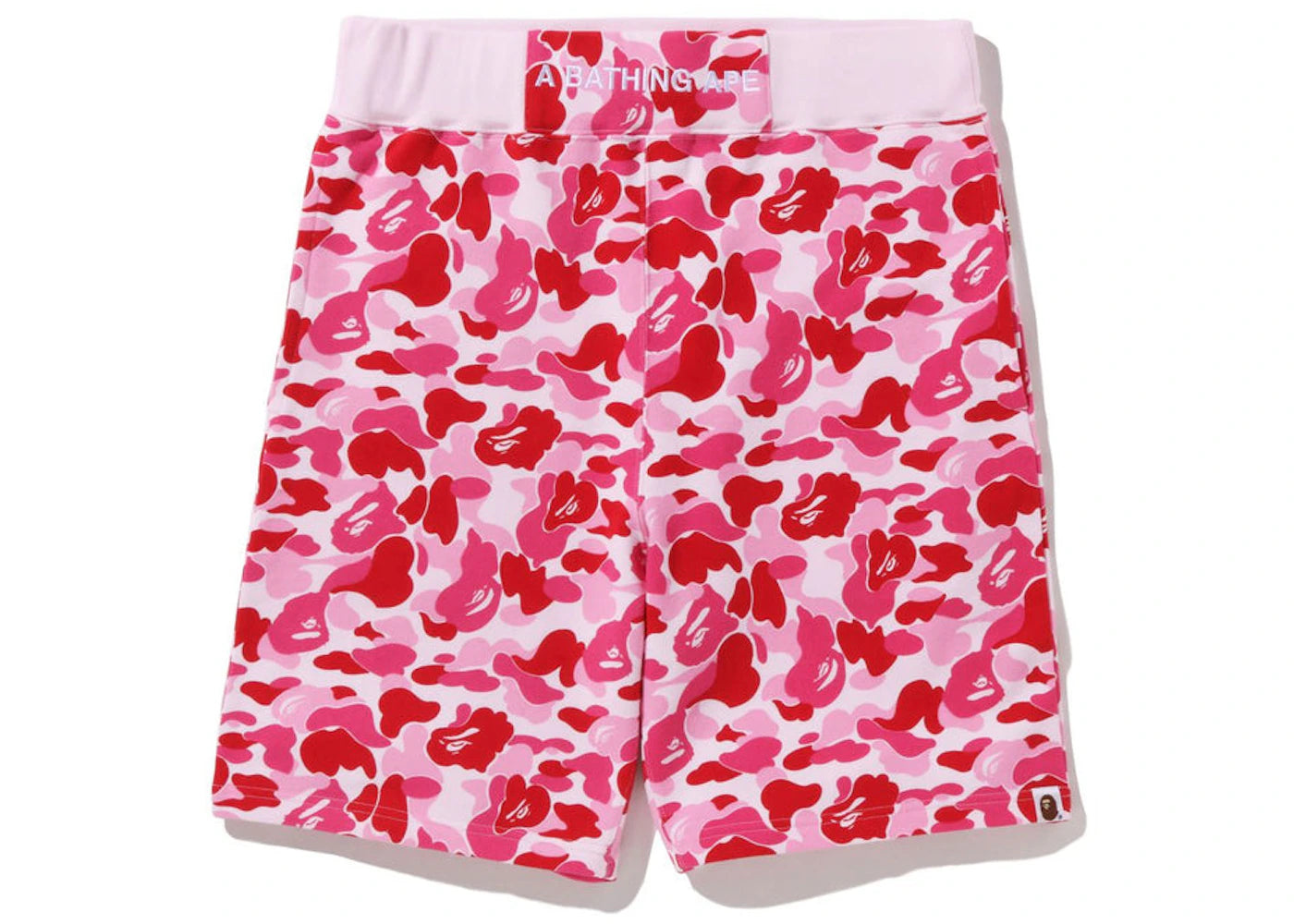 BAPE ABC Camo Sweat Shorts Pink - vue secondaire A